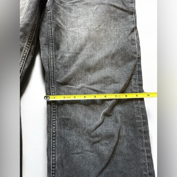 Zara TRF Mid Rise Wide Leg Jeans Black washed US 8 - Picture 11 of 12